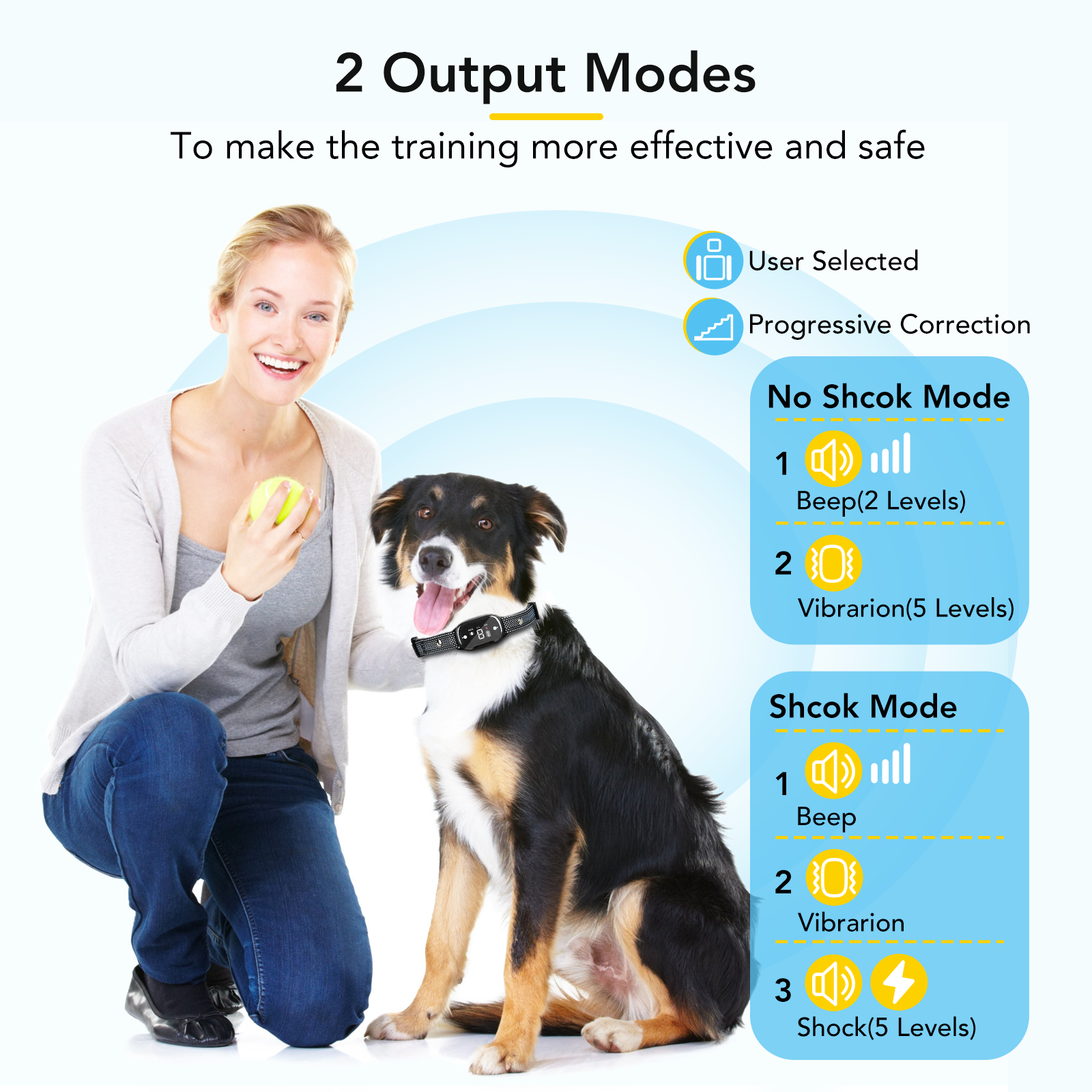 AsyPets Humane and Smart Dog Bark Collar